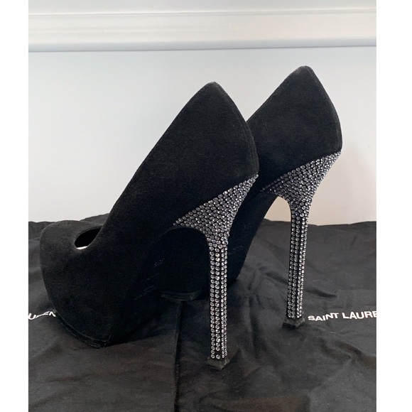 🖤YSL Tribute Two Crystal Heel Pumps - Picture 4 of 6